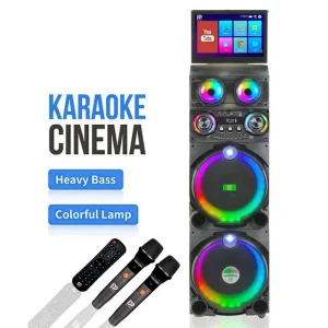 DP 1427 Parlante Con Pantalla Dual 12 Inch Bocina Big Speakers Outdoor DJ Party Altavoz de Karaoke Con Pantallas