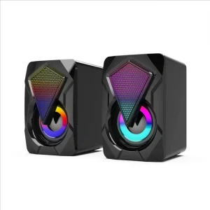 Desktop Laptop Computer Speaker Mini Wired RGB Multimedia for Home Theatre and Parties