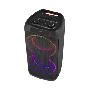 Diamond Double 8 Inch High Power Wireless Speaker LED RGB Light Party Box Plastic Party Speaker