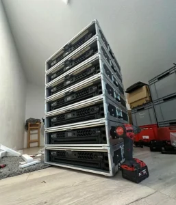 Digital Big Power Amplifier 1U D-3302 Portable Easy Operation Light Stage Live Show Performance