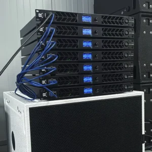 Digital DSP FIR Big Power Amplifier 1U DSP-3302 Portable Easy Operation Light Stage Live Show Performance