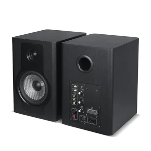 Digital Wooden 100W 6.5 Inch Woofer Bass TRS Home Studio Music Recording Lab Professional Powered Active Monitor Speaker