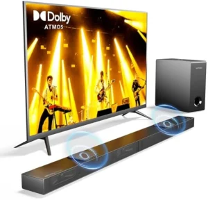 Dolby 3.1.2 Channel Surround Sound System with Deep Bass & 4K HDR Passthrough for Movies, Music, Gaming