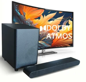 Dolby Atmos Soundbar for TV Devices 3D 2.1 Soundbar TV with Subwoofer 5.3 Bluetooth Sound Bars for Home Theatre