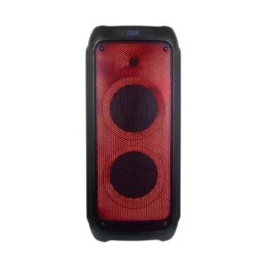 Double 8 Inch Wireless Bluetooth Portable Speaker with 32W Big Bass Outdoor LED Box Party Speaker