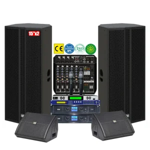 Dual 15 Inch 1000 Watt Performance Stage DJ Speakers 1000W Dual 15 Inch Full Range Speaker Professional Sound System