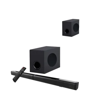 Dual 2 Inch Built in Speakers 5.25 Inch Subwoofer S-2030W 2.1 Channel Bluetooth TV Soundbar Living Room Audio Speaker