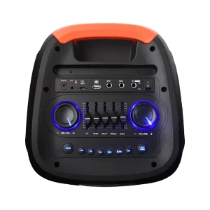 Dual 8 Inch BT Wireless Portable Party Speaker 40W Speaker USB BLUE TOOTH TF Card LED Light Outdoor Speakers