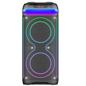 Dual 8 Inch Speaker Wireless LED Light Party DJ High Power Multimedia Karaoke Subwoofer Woofer Speaker