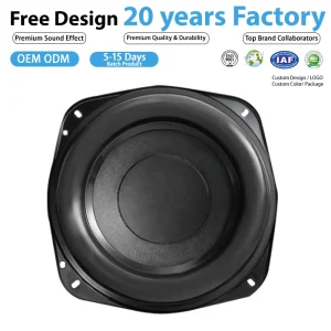 Durable 7 Inch 4 Ohm Subwoofer Speaker Accessories With Stable Performance Widely Used In Speaker Repair System Upgrade