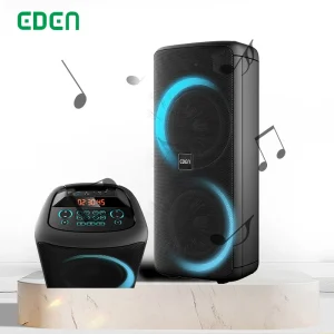 ED-1006 Dual 10 Inch Professional Audio Sound Box Multimedia Wireless Loud Outdoor PartyBox Speaker Sound Box