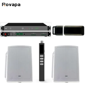 Educational CM650 PA System Active Wall Mounted Speakers Page Turning Wireless Microphone Hi-Res Audio for School