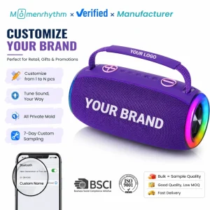 Enceinte Bluetooth Portable Personnalisable Grossiste Radio FM Mains Libres Audio Sans Fil Carte TF Cadeau Maison Exterieur