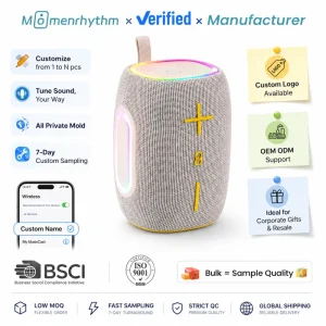Enceinte Bluetooth Portable Personnalisable Tissu Son Stereo Profond Cadeaux Voyage Exterieur Fournisseur