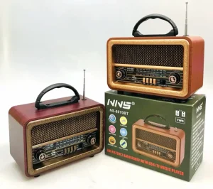 European American Retro Mini Card Charging FM Radio Wireless for Bluetooth Speaker for Home Theatre Computer Desktop Outdoor
