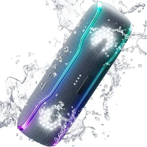 F10 Drum Function IPX7 Waterproof Wireless Bluetooth Speaker with Colorful LED Light