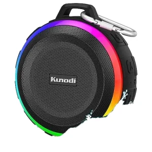 F4PRO TWS Wireless Bluetooth Speaker IPX7 Waterproof with Dynamic Lights Crisp Clear Sound Portable Pool Beach Boat Kayak
