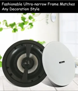 FCL630 6.5″ Frameless Coaxial Ceiling Speaker 30W RMS 80W Peak 8Ω Two-Way Home Audio Speaker