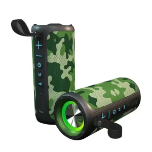 Fabric RGB Hands free Function Outdoor Portable Subwoofer Waterproof Wireless Speaker
