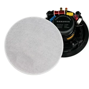 Factory 5inch Two-way In-wall Ceiling Speaker 40W Coaxial Loudspeaker with ABS 5″ Woofer 1″ Tweeter for Home Theater