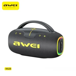 Factory 6H IPX5 Waterproof Outdoor Travel Portable Bluetooth Speaker RGB LED Lighting USB Rich Bass Wireless Plastic