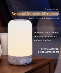 Factory Custom White Noise Sound Machine 15 Relaxing Sounds 7 Night Lights Digital Display USB Compatible BT Speaker Sleep Aid