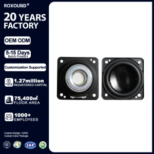 Factory Direct 1.75″ 4Ω Metal Full Range Speaker Accessories Customizable HiFi Driver for Small Sound Systems OEM Projects