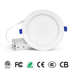 Factory Direct 6 Inch 5CCT Gimbal LED Recessed Ceiling Light 360° 90° Adjustable Eyeball Directional Can Lights 12W 1050LM