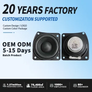 Factory Direct OEM ODM Full Range Speaker Accessories Driver for Custom Car Home and Professional Audio Projects