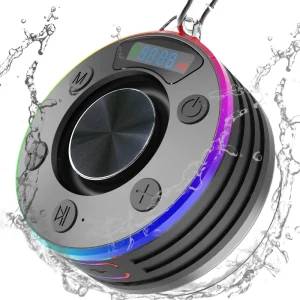 Factory Direct Supply Level 7 Waterproof Bathroom Dust-proof Mini Wireless Stereo Speakers with Radio and Clock T7A