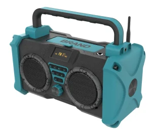 Factory Direct Waterproof Phone Charging IPX5 BT Wireless Speaker 2*15W Robust JOBSITE FM Radio Construction Site Radio Speaker