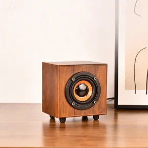 Factory Direct Wooden Wireless Speaker Portable Desktop Speaker with Deep Bass OEM ODM Large Quantity Order