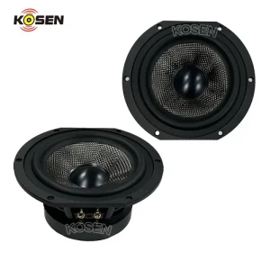 Factory HiFi 6.5 Inch Carbon Fiber Mid Woofer Speaker 4 or 6 or 8 Ohms Home Audio System 6.5″ Mid Bass Driver