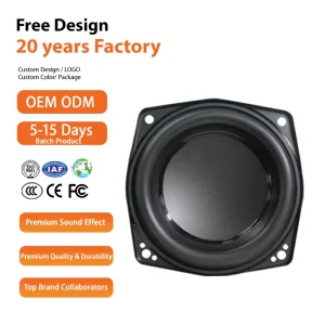 Factory OEM ODM Car Audio Metal Woofer Speaker Accessories 4 Inch Two-way 30-50W 4 Premium Sound Effect