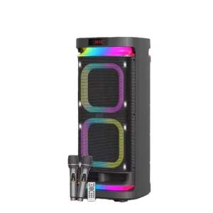 Factory Portable BT Party Speaker With RGB Light 2 MIC Super Bass Stereo Sound Speakers