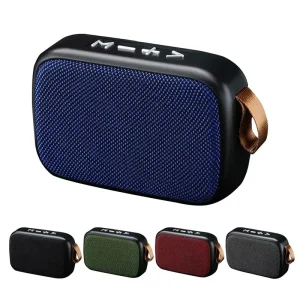 Factory Price G2 Wireless Outdoor Speaker Fabric Mini Portable Stylish Design Music Player with Hook Oem logo
