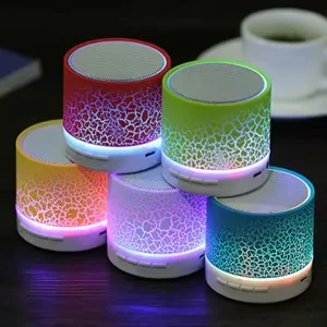 Factory Price Small Outdoor Boombox A9 BT Speaker Wireless LED Light Portable Speaker for Outdoor Activities Ready to Ship