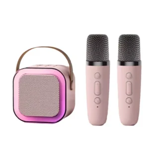 Fashion K12 Kid Toy Sound Bar Mini Portable Out Door KTV Home Party BT Karaoke Player Wireless Speaker with Microphone