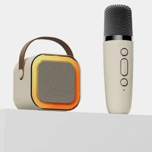 Fashion K12 Kid Toy Sound Bar Mini Portable Out Door KTV Home Party BT Karaoke Player Wireless Speaker with Microphone