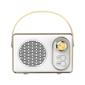 Fashion Retro Design Wireless Speaker Audio Player Stereo Bass Mini Portable FM Radio Gift Speaker