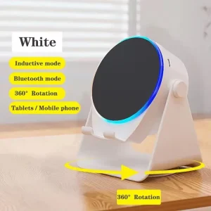 Fast Charger Multi Functional 360 Degree Rotating Phone Holder Speaker Mobile Wireless RGB LED for BT Sound Box