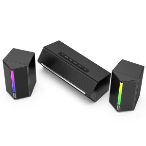 Fifine A22 2.1 Channel 360 Stereo Wireless Surround RGB Sound Bar BT Speaker Bluetooth Speaker Gaming Speakers