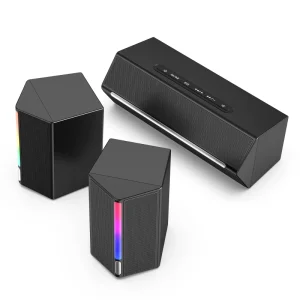 Fifine A22 Bluetooth Speakers Outdoor Party Audio Music Player Gaming Speaker Professional RGB 2.1 Gaming Wireless Speaker