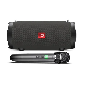 Flip 7 Deep Bass Loud Sound 40W IPX-5 Waterproof Dustproof Portable Bluetooth Speaker with Karaoke Wireless Microphone