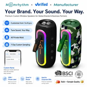 Flip6 Max Portable Outdoor LED Party Pool Wireless Speaker with Radio RGB OEM Altavoz Bluetooth Portable Speakers
