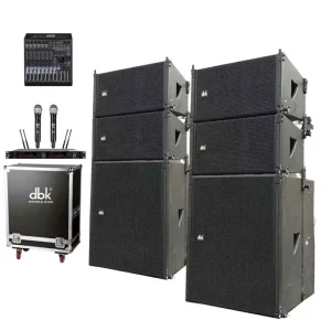 Floor-standing 10 Inch Line Array Column Speakers with 15 Inch Subwoofer Professional Audio PA Equipment