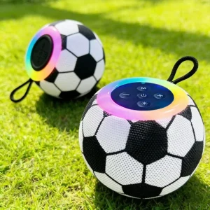Football 5.3 Speaker Subwoofer RGB LED Light Outdoor Portable Home Atmosphere Lighting Desktop Decoration Mini Stereo