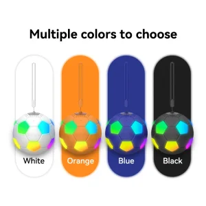 Football Shape Blue Tooth Speaker with RGB Colorful Lights Portable Wireless Mini Speaker for Kids Outdoor Party Camping