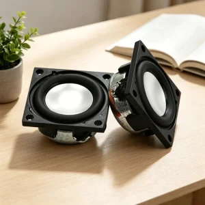 Full Range Neodymium Magnet Car Speaker Driver 1″ Woofer 8 Impedance IPX7 Waterproof RGB LED Lighting Home Theater Speaker