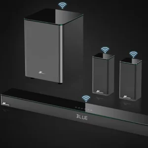 Fully Wireless Home Theater TV Speaker with Soundbar Subwoofer Sound Echo Wall Karaoke Home Theater System